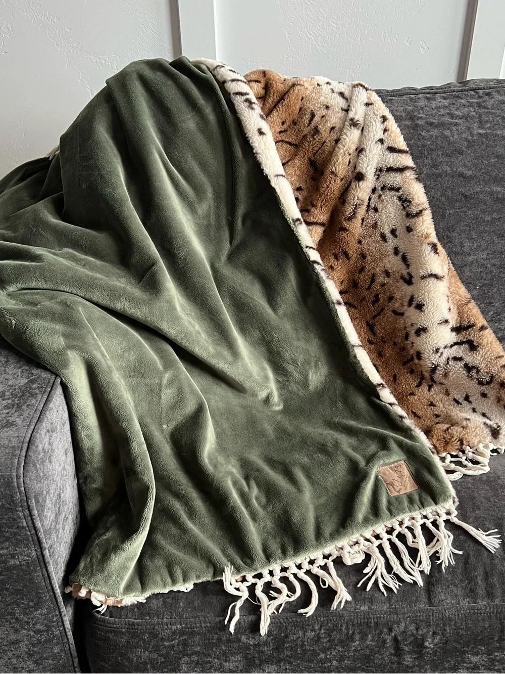 Jac + Jae Designs Animal Print Heirloom Blanket